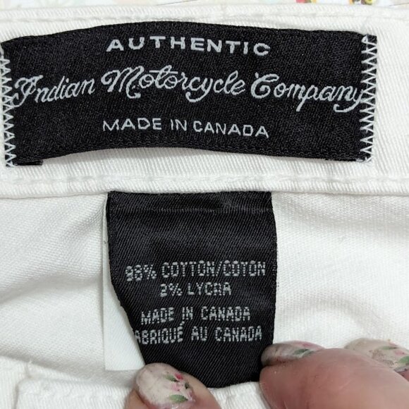 Indian Motorcycle W29 X 30L Straight Leg Relaxed Fit Jeans Pants White - Picture 4 of 5